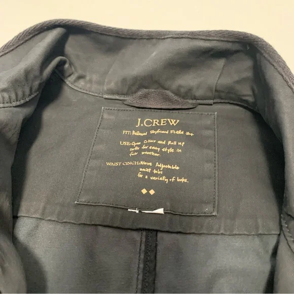 J Crew Relaxed Boyfriend Field Jacket Olive L - Picture 3 of 10
